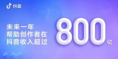 抖音要让创作者赚到800亿，变现渠道有很多